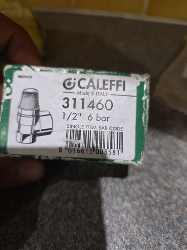 Caleffi pressure safety relief - caleffi,